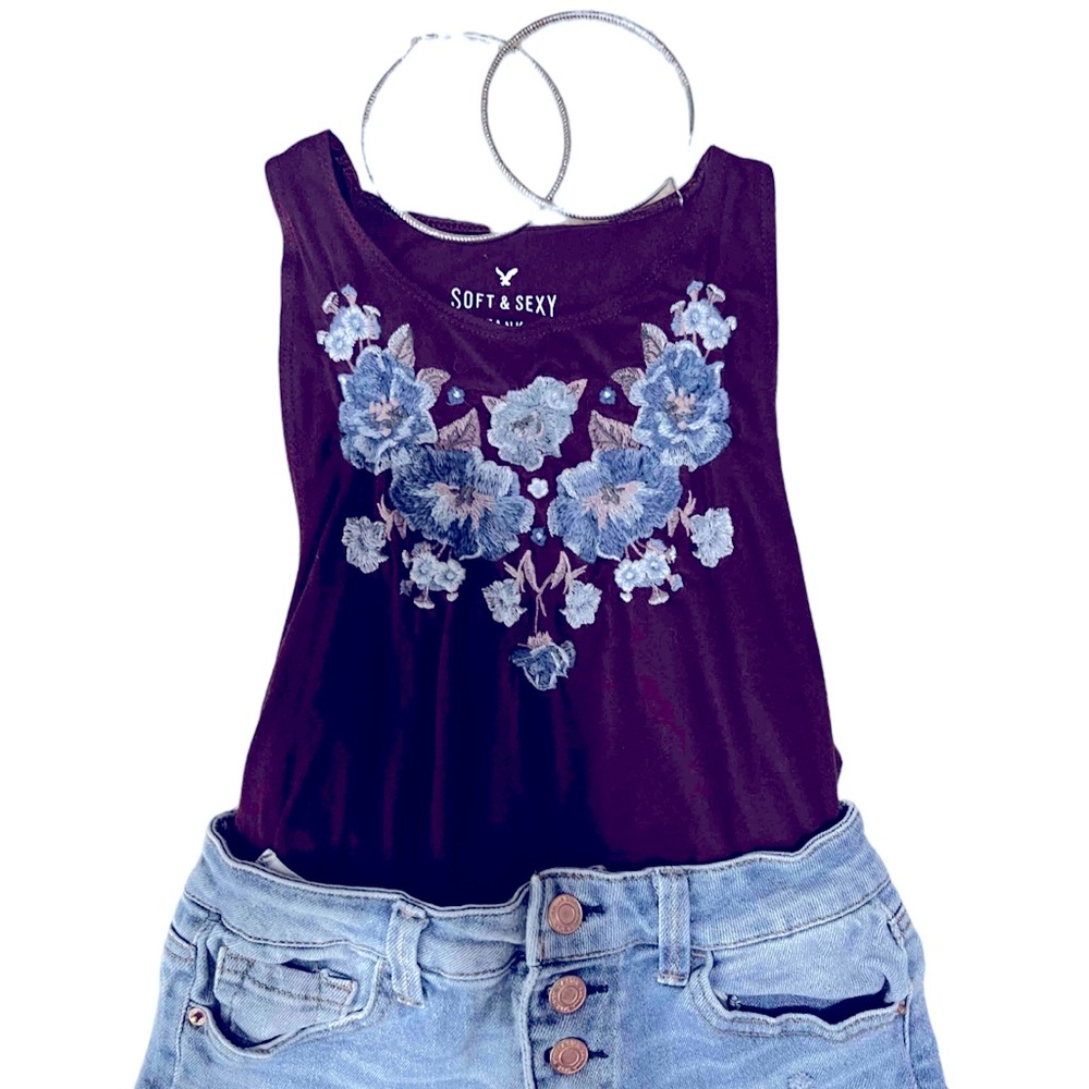 American Eagle Outfitters Soft and Sexy Tank Top Boho